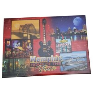 Memphis‎ Home of The Blues Souvenir Fridge Magnet Gift Hernando de Soto Bridge